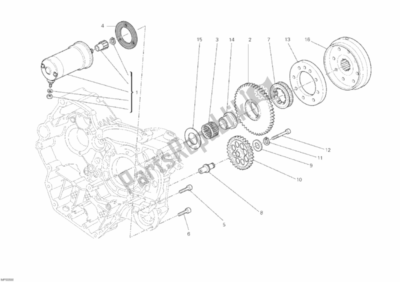 Todas las partes para Motor De Arranque de Ducati Monster 795-Thai 2012